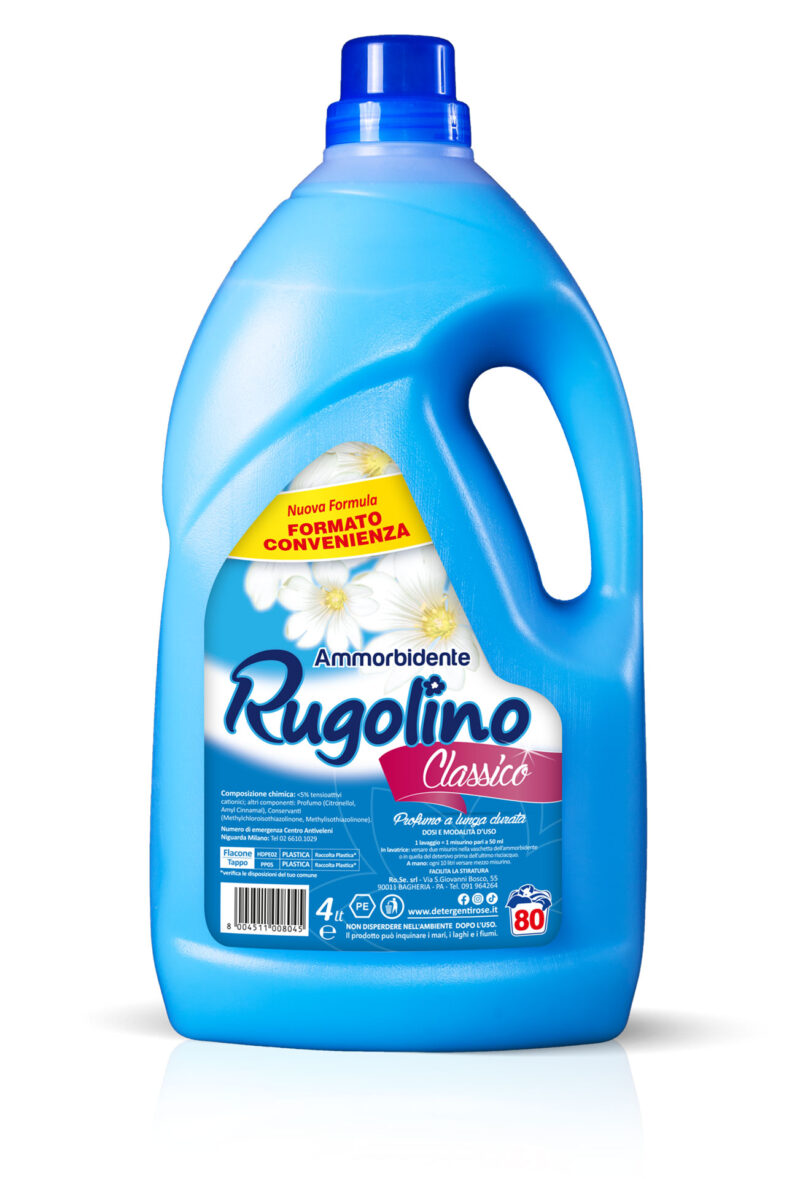 Rugolino Classico Ammorbidente - Bucato a mano e in lavatrice - 4lt - 80 lavaggi