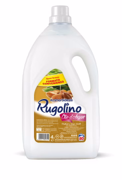 Rugolino Olio di Argan Ammorbidente - Bucato a amano e in lavatrice - 4lt - 80 lavaggi