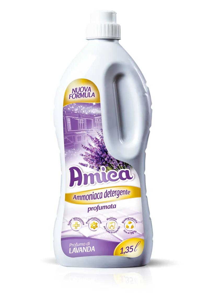 Amica Ammoniaca Profumata Lavanda - Pavimenti e superfici dure - 1,350lt