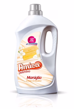 Amica Detersivo bucato Marsiglia - Bucato a mano e lavatrice - 1,920lt - 32 lavaggi
